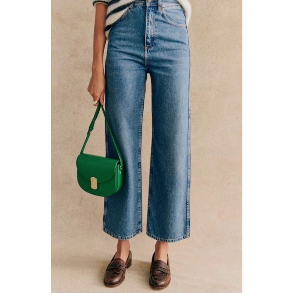 Sezane Blue Straight Leg Jeans